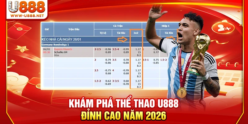 Thể Thao U888 | Xem Trực Tiếp 2.500+ Trận Đấu Free Mỗi Ngày 1 Khám phá thể thao U888 đỉnh cao năm 2026