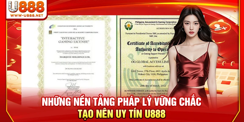 Giấy Phép Hoạt Động Của U888 - Cam Kết Minh Bạch 100% 2 Những nền tảng pháp lý vững chắc tạo nên uy tín U888